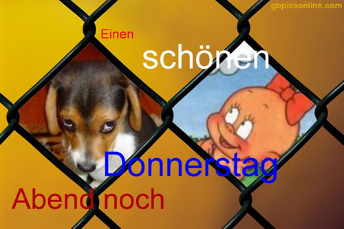 Donnerstag GB Pic : 2