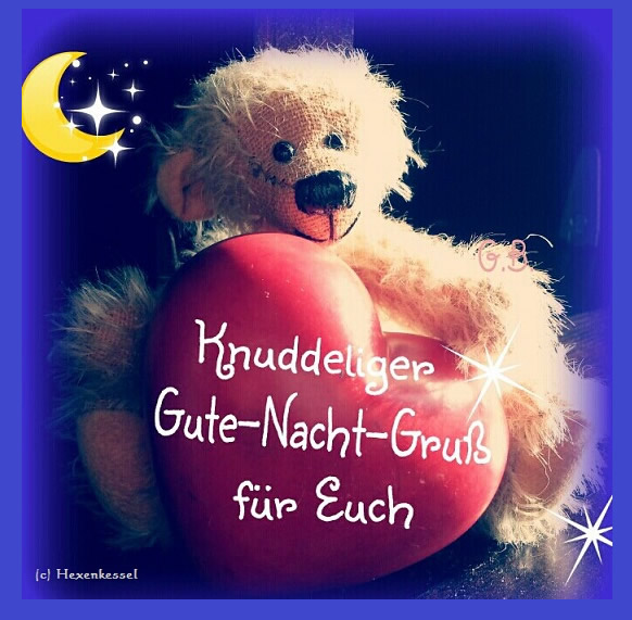 Knuddeliger Gute-Nacht-Gruß für Euch