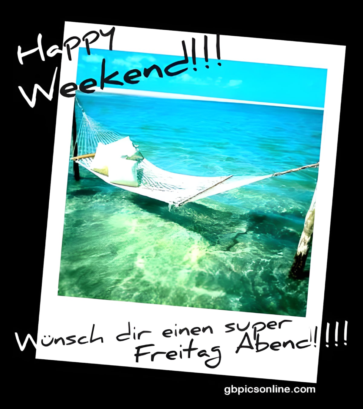 Happy Weekend! Wünsch dir einen super Freitag Abend!