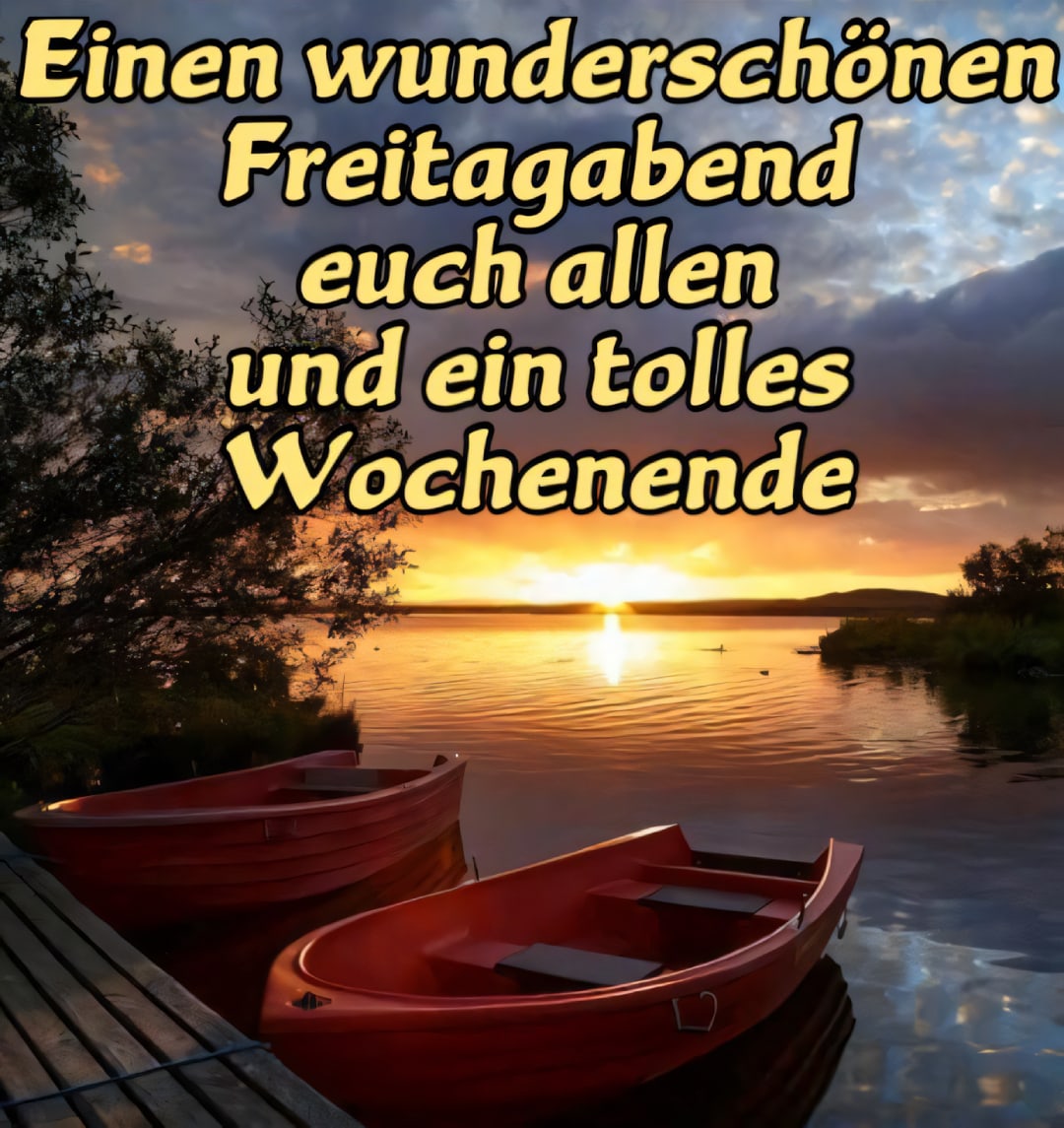 Einen wunderschönen Freitagabend euch allen und ein tolles Wochenende.