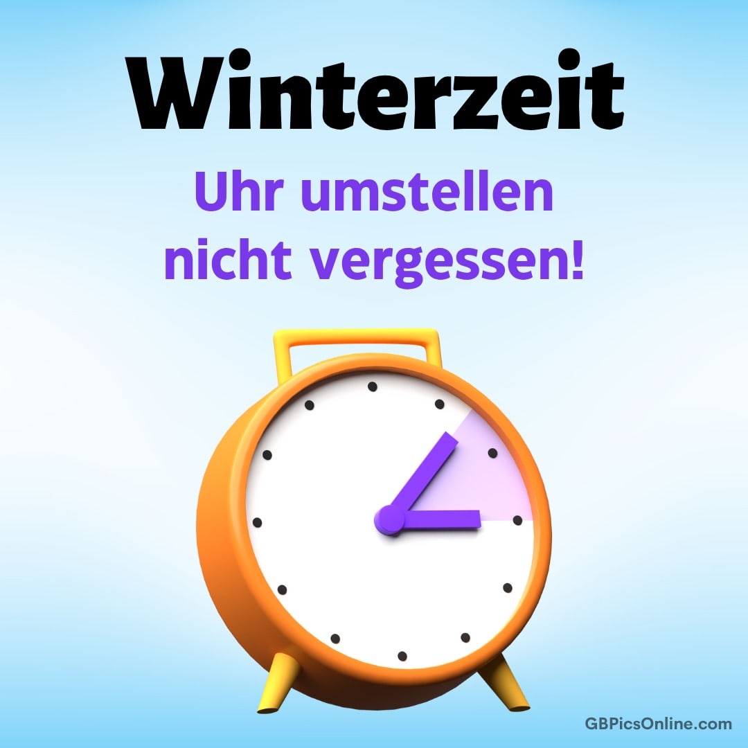 Ein Wecker, der daran erinnert, die Uhr zur Winterzeit umzustellen