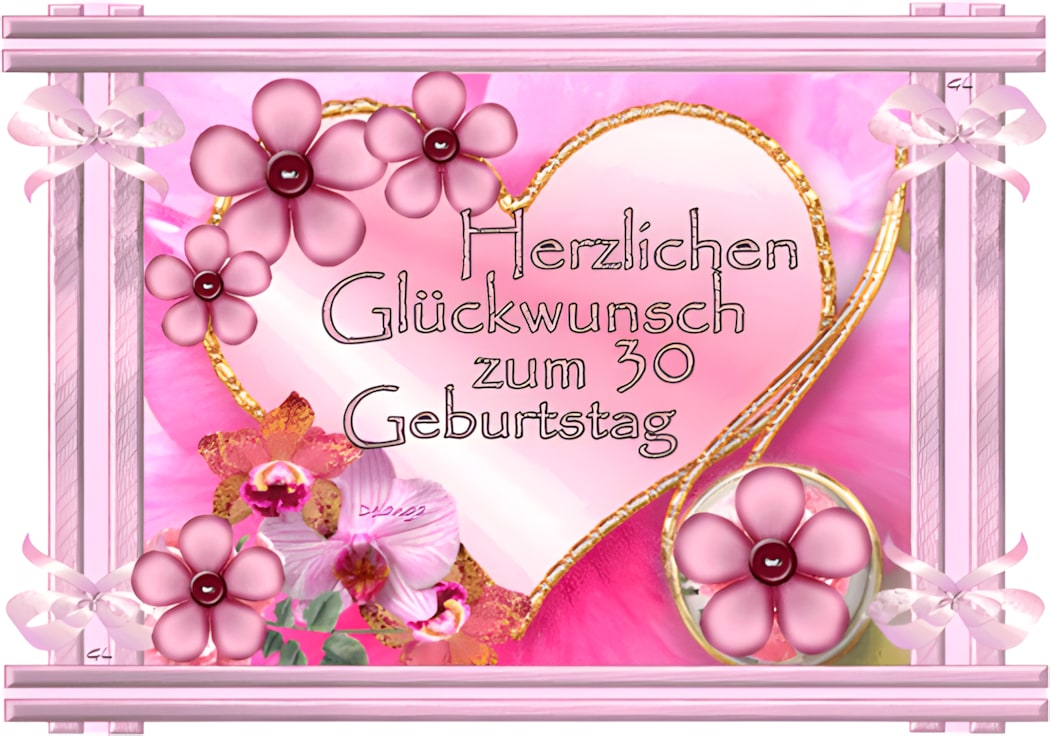 Herzlichen Glückwunsch zum 30. Geburtstag.