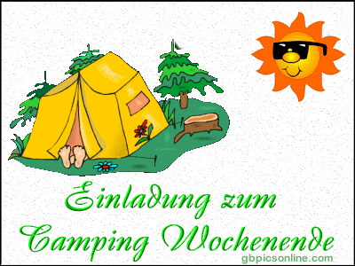 Einladung zum Camping-Wochenende