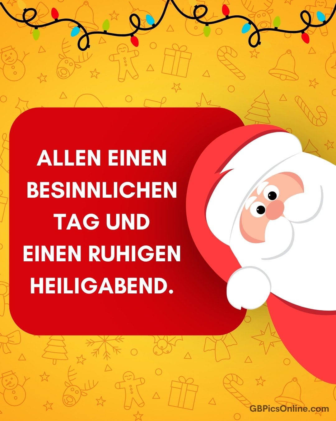 Weihnachtskarte mit Santa Claus und fröhlichen Feiertagswünschen