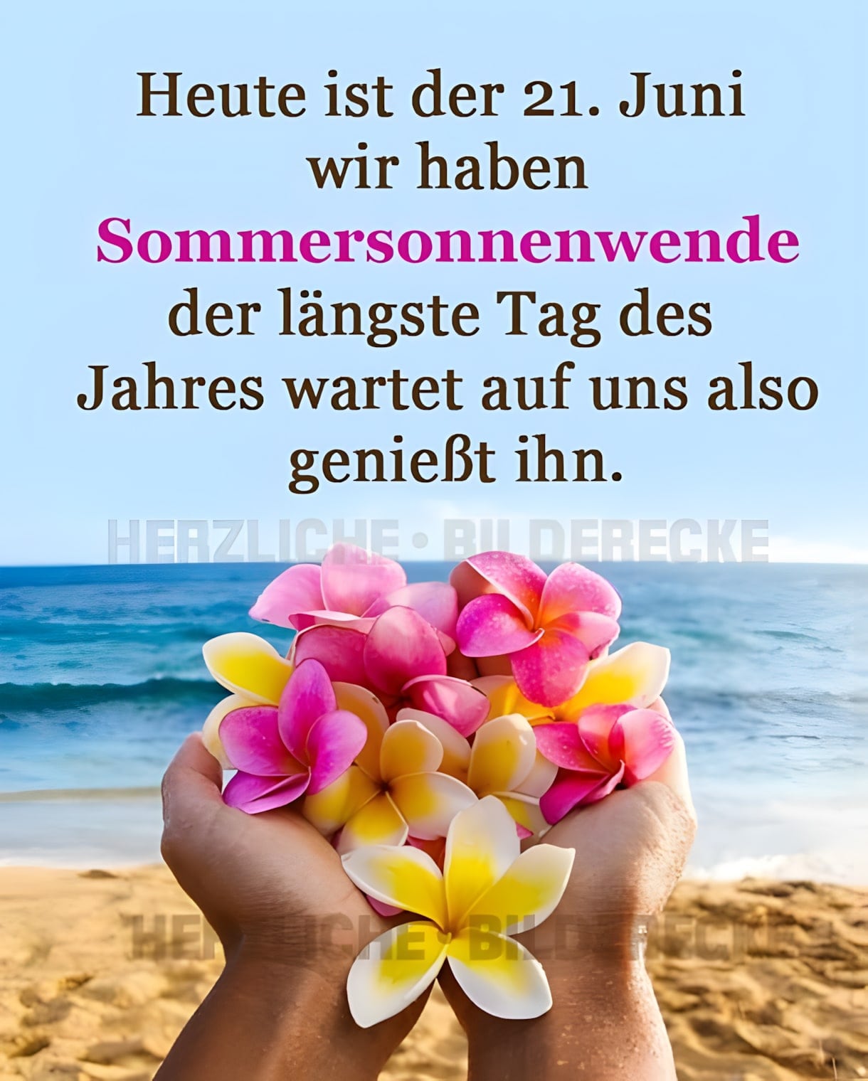 Heute ist der 21. Juni wir haben Sommersonnenwende der längste Tag des...