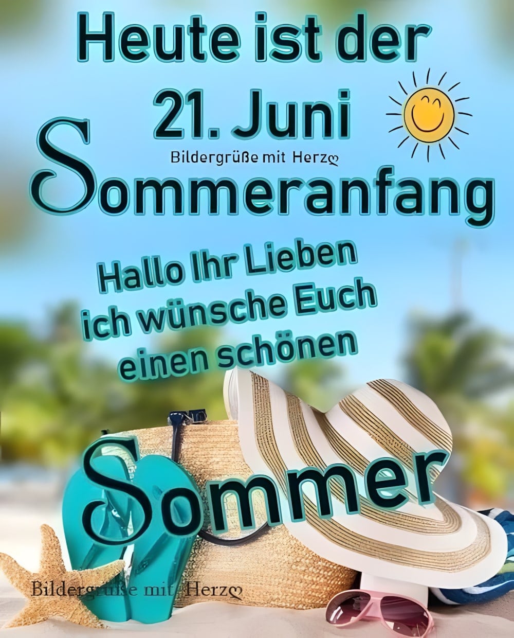 Heute ist der 21. Juni Sommeranfang Hallo Ihr Lieben ich wünsche Euch einen...