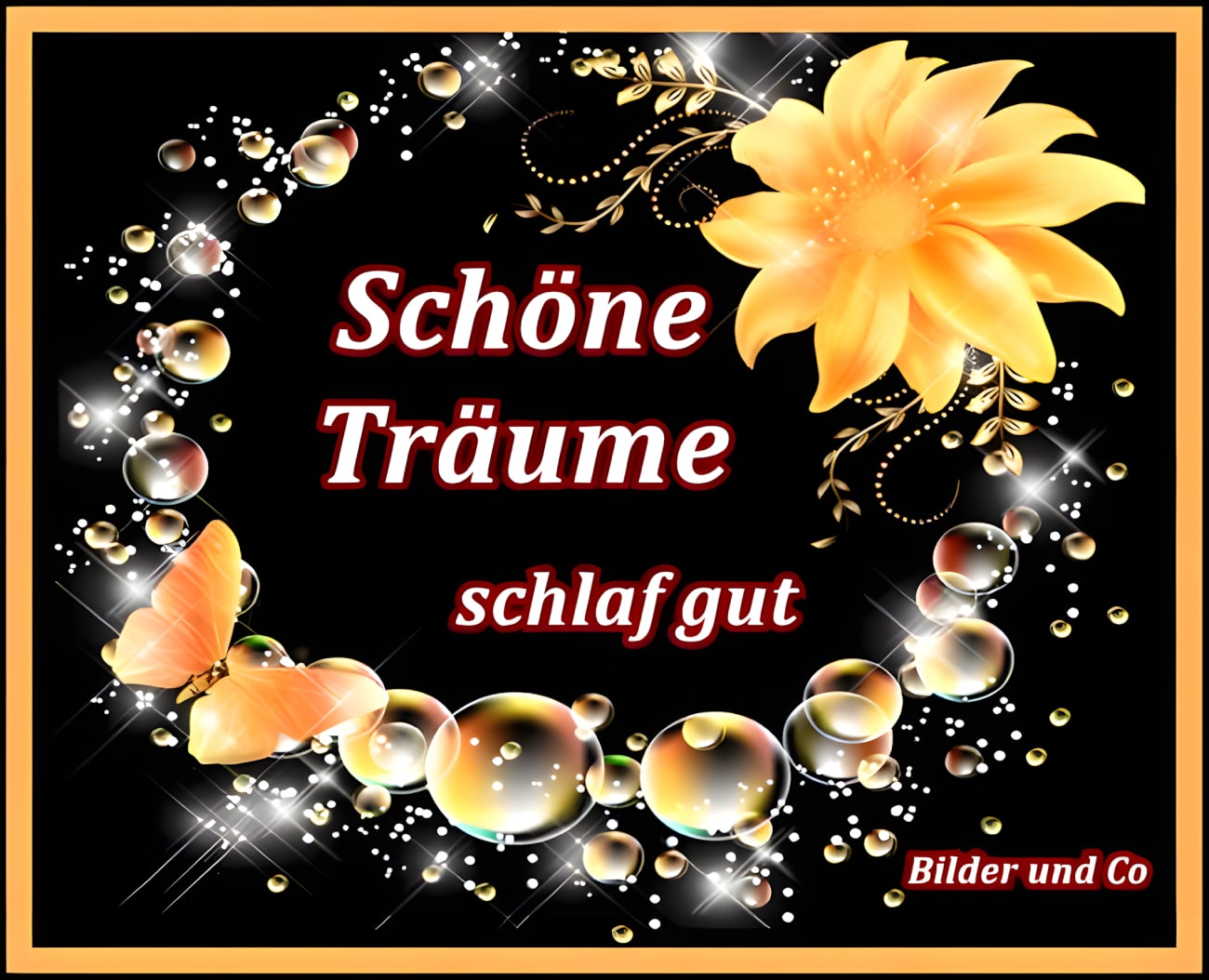 Schöne Träume, schlaf gut.