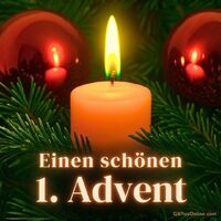Ein warmer Kerzenschein erfüllt den Raum mit festlicher Stimmung, läutet die Adventszeit ein.