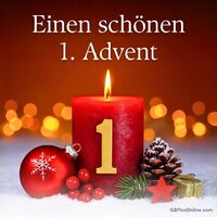 Beginn der festlichen Zeit mit dem ersten Licht des Advents.