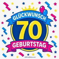 Feiere den Meilenstein: 70 Jahre voller Glück und Lebensfreude!
