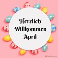 Bunte Ostereier zieren den Frühlingsbeginn, läutend den fröhlichen April ein.