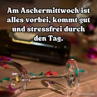 Am Aschermittwoch...