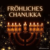Fröhliches Chanukka.