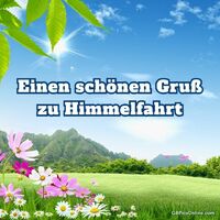 Sonnige Blumenwiese unter strahlend blauem Himmel - ein Bild perfekter Natur.