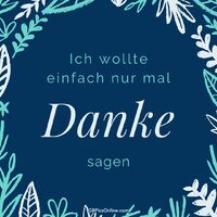 Ein von floralen Motiven umgebener, herzlicher Dankeschön-Gruß.