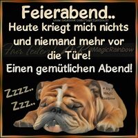 Feierabend...
