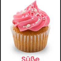Ein rosa Cupcake mit Streuseln sorgt für einen süßen, fröhlichen Start in den Tag.