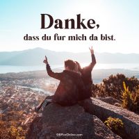 Danke, dass du...