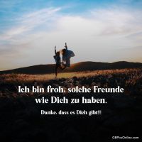 Ich bin froh...