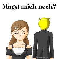 Gespannte Stille zwischen zwei Menschen, die sich fremd geworden sind.