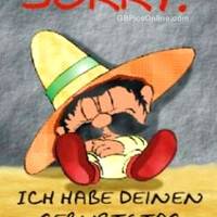Sorry! Ich habe...