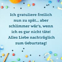 Eine farbenfrohe Feier verspäteten Glücks, weil wahre Freude keine Termine kennt.