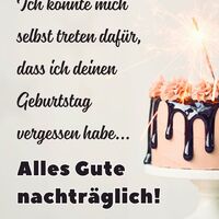 Ein verspäteter Geburtstagsgruß, der durch diesen funkelnden Kuchen noch süßer wird.