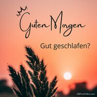 Guten Morgen...