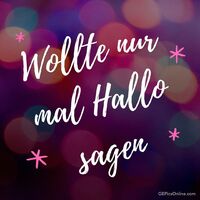 Ein schlichter Gruß inmitten leuchtender Farben.