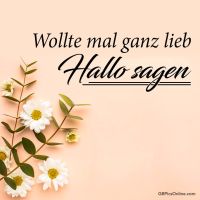 Blumige Grüße auf pastellfarbenem Hintergrund, perfekt für eine sanfte Botschaft.