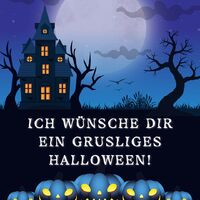 Ein unheimliches Schloss unter dem Vollmond sorgt für die perfekte Halloween-Stimmung.