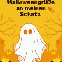 Ein liebenswürdiges Gespenst wünscht dir einen spuktastischen Halloween-Abend!