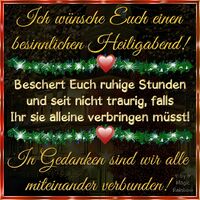 Ich wünsche Euch...