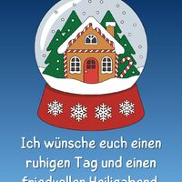 Mit einem Häuschen im Schnee beginnt die Magie des Weihnachtsfestes.