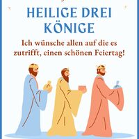 Illustration der Heiligen Drei Könige, die Geschenke bringen, um den Feiertag am 6. Januar zu feiern.