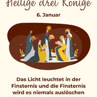 Die Heiligen Drei Könige bringen am 6. Januar Geschenke. Feiert diesen besonderen Tag voller Licht und Hoffnung.