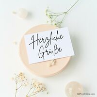 Ein Moment der Ruhe und Eleganz, perfekt für liebevolle Worte.