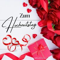 Ein Fest der Liebe und Romantik, mit Rosen und Geschenken, um den besonderen Tag zu feiern.