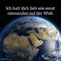 Blick auf unseren wunderschönen Planeten, der uns täglich an die Bedeutung der Liebe und des Lebens erinnert.