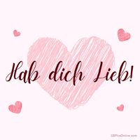 Ein herzlicher Ausdruck der Zuneigung, umgeben von sanften Rosatönen.