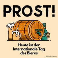 Feier mit Freunden, denn heute fließt das Bier aus dem Fass!