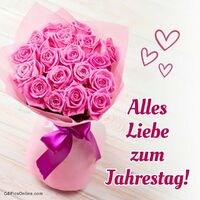 Ein Strauß voller rosa Rosen, perfekt, um deine Liebe und Wünsche auszudrücken.