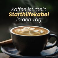 Ein frisch gebrühter Kaffee am Morgen vertreibt Kummer und Sorgen.