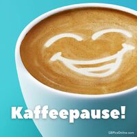Ein Lächeln in deinem Kaffee, um den Tag zu verschönern!