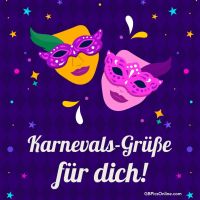 Feierliche Masken funkelnd im Karnevalsglanz, bereit für eine magische Nacht voller Geheimnisse und Freude.