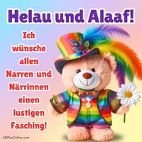 Feier den Karneval mit farbenfroher Freude und einem Hauch von Verspieltheit.