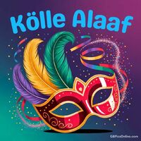 Tauche ein in die funkelnde Welt des Karnevals mit bunten Masken und Federn.