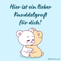 Zwei Bären teilen eine Umarmung voller Liebe und Wärme.