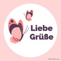 Zwei Schmetterlinge in harmonischen Farben verschönern den Tag mit einer sanften Note.