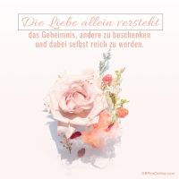 Die Liebe allein...